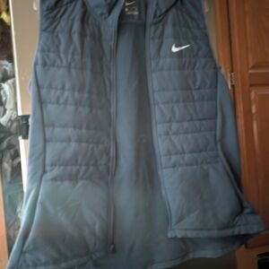 Nike Women's Blue Puffer Running Vest